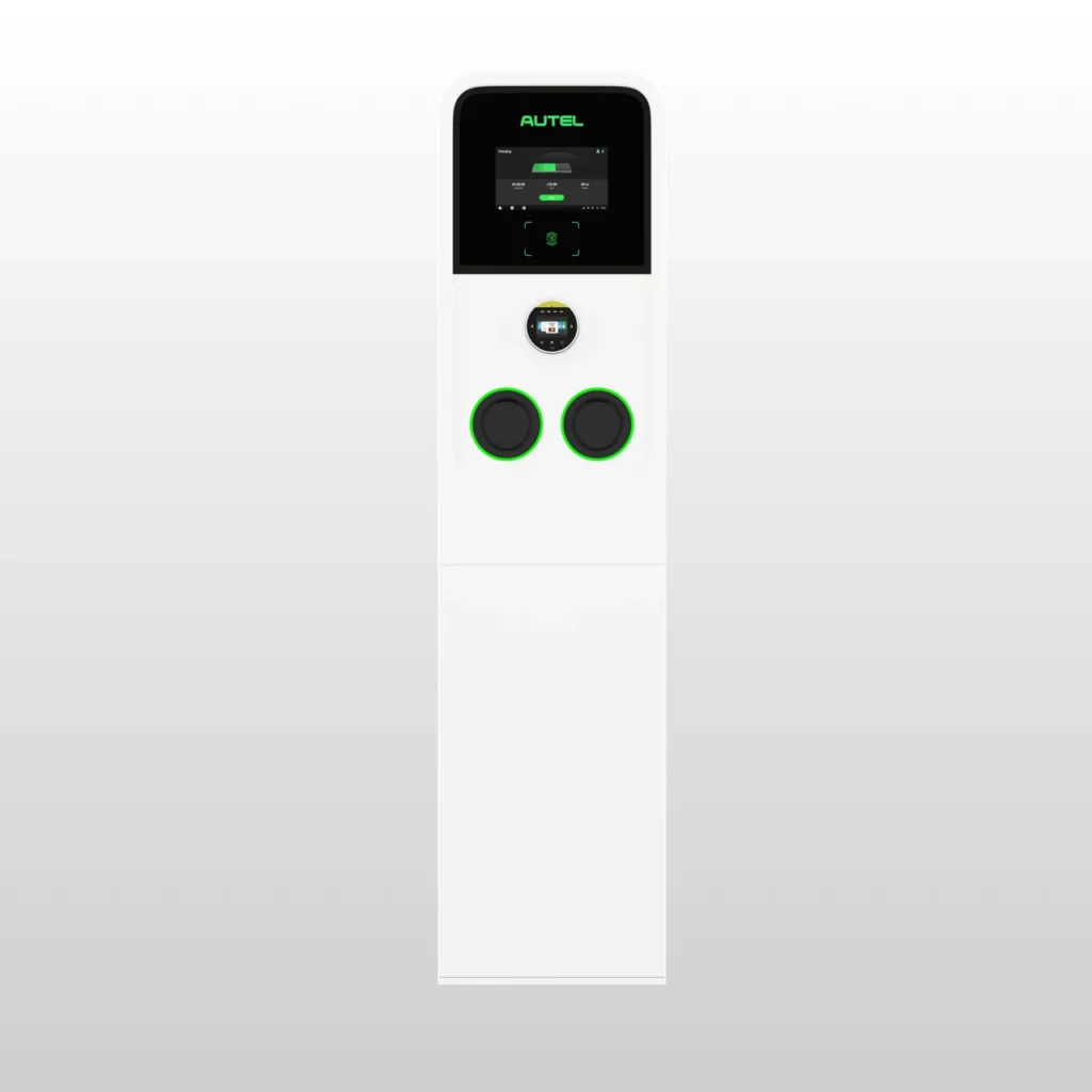 MaxiCharger AC Ultra Dual 22kW with Pedestal