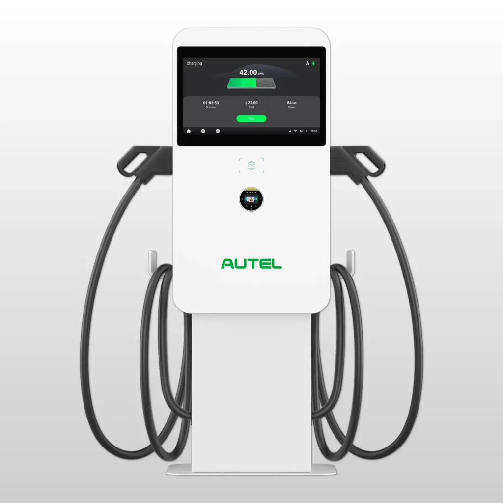 MaxiCharger 50kW DC Compact Pedestal with Nayax POS